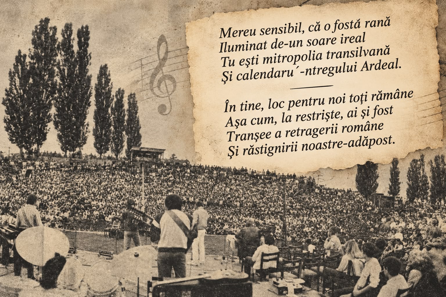 Poezie emoționantă despre Sibiu, uitată 40 de ani în paginile Tribunei | Adrian Păunescu: ˝Oraș istoric și remediu blând˝
