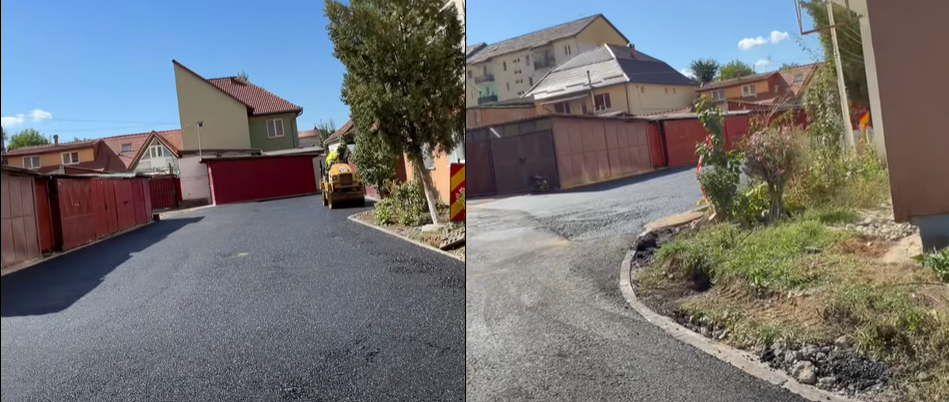 MEDIAȘ: Strada Bastionului prinde contur. Lucrările de asfaltare sunt în derulare