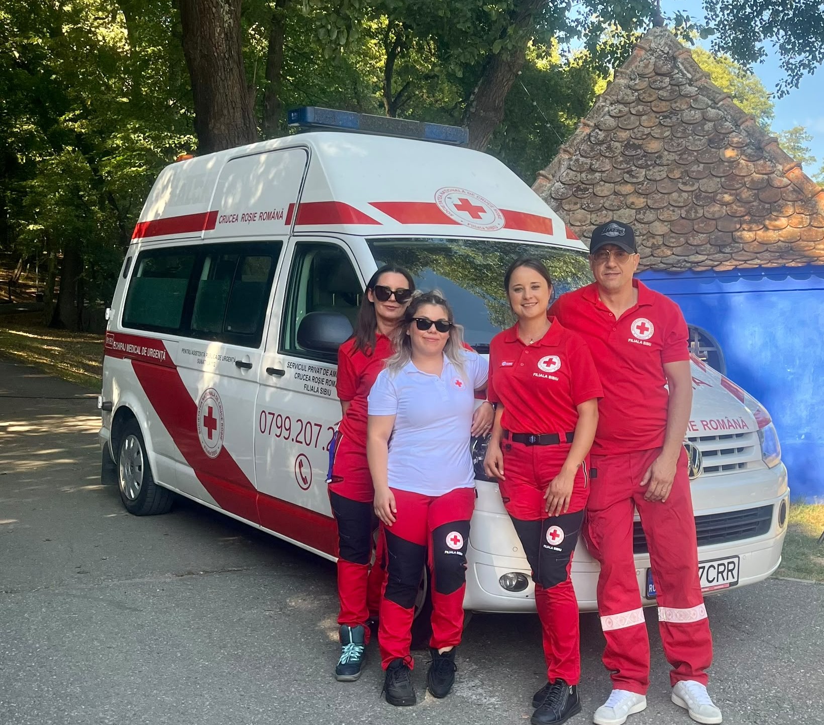 6 luni de activitate pentru Serviciul de Ambulanță Crucea Roșie Filiala Sibiu