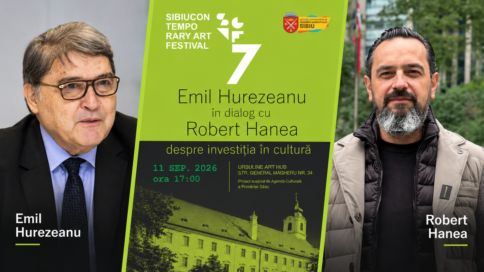 Cultura, patrimoniul și banii privați: Emil Hurezeanu și Robert Hanea – Fondatorul Therme Group, față în față la Sibiu