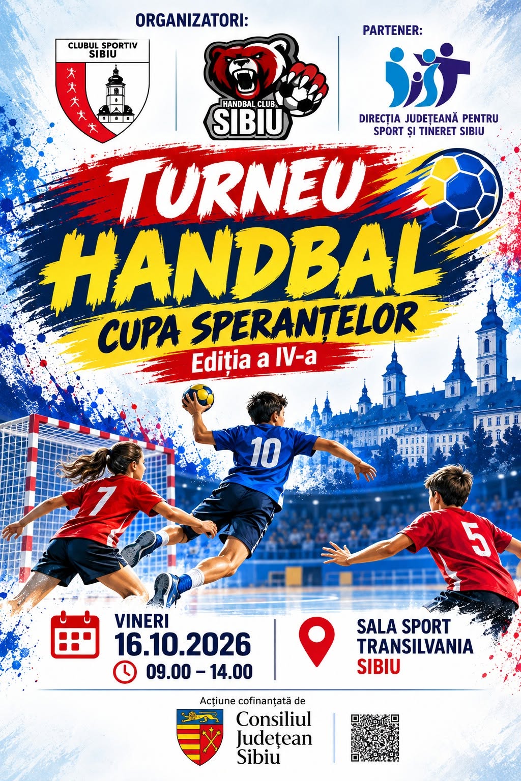 Sala “Transilvania” găzduieşte, vineri, ediţia a IV-a a “Cupei Speranţelor”. Participă echipele a şapte şcoli din Sibiu