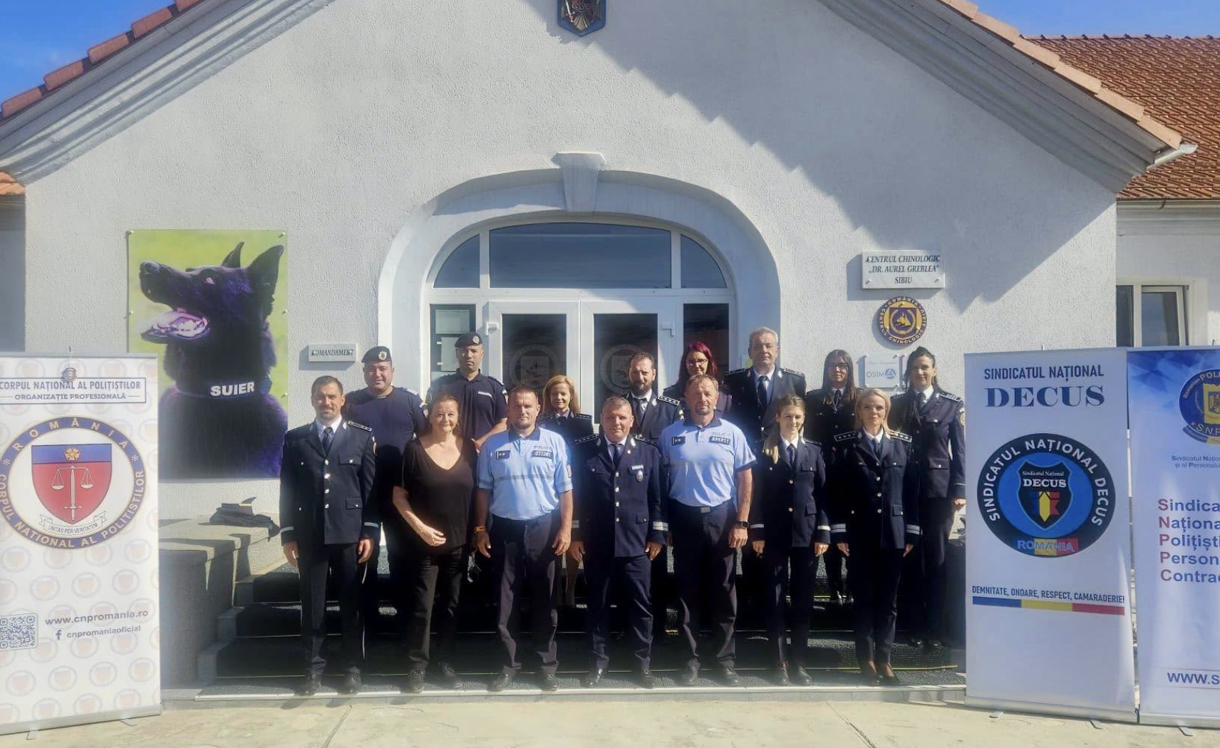 Polițiștii cehi au schimbat experiență cu specialiștii Centrului Chinologic Sibiu