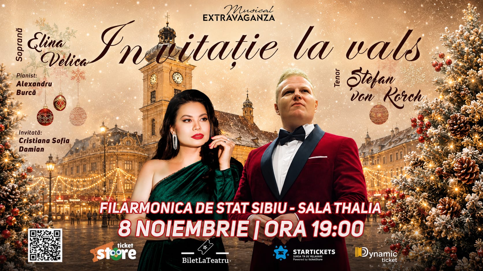 „Invitație la vals”, spectacol de sărbătoare la Sala Thalia din Sibiu, cu tenorul Ștefan von Korch