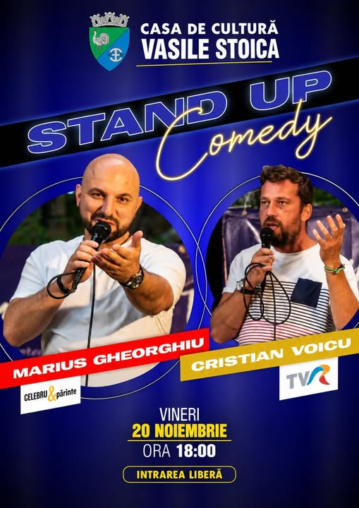 AVRIG: Seară de stand-up comedy cu Marius Gheorghiu și Cristi Voicu. Intrarea este liberă