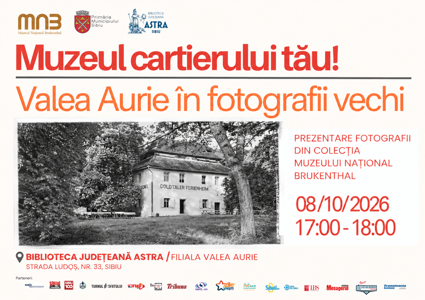 Valea Aurie, așa cum era acum 100 de ani. Muzeul Brukenthal aduce fotografii istorice în cartier