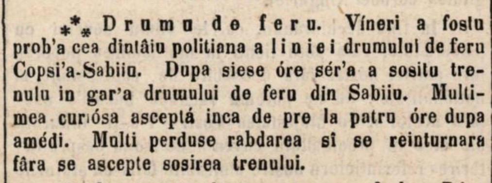 Telegraful Roman, 24 octombrie 1872